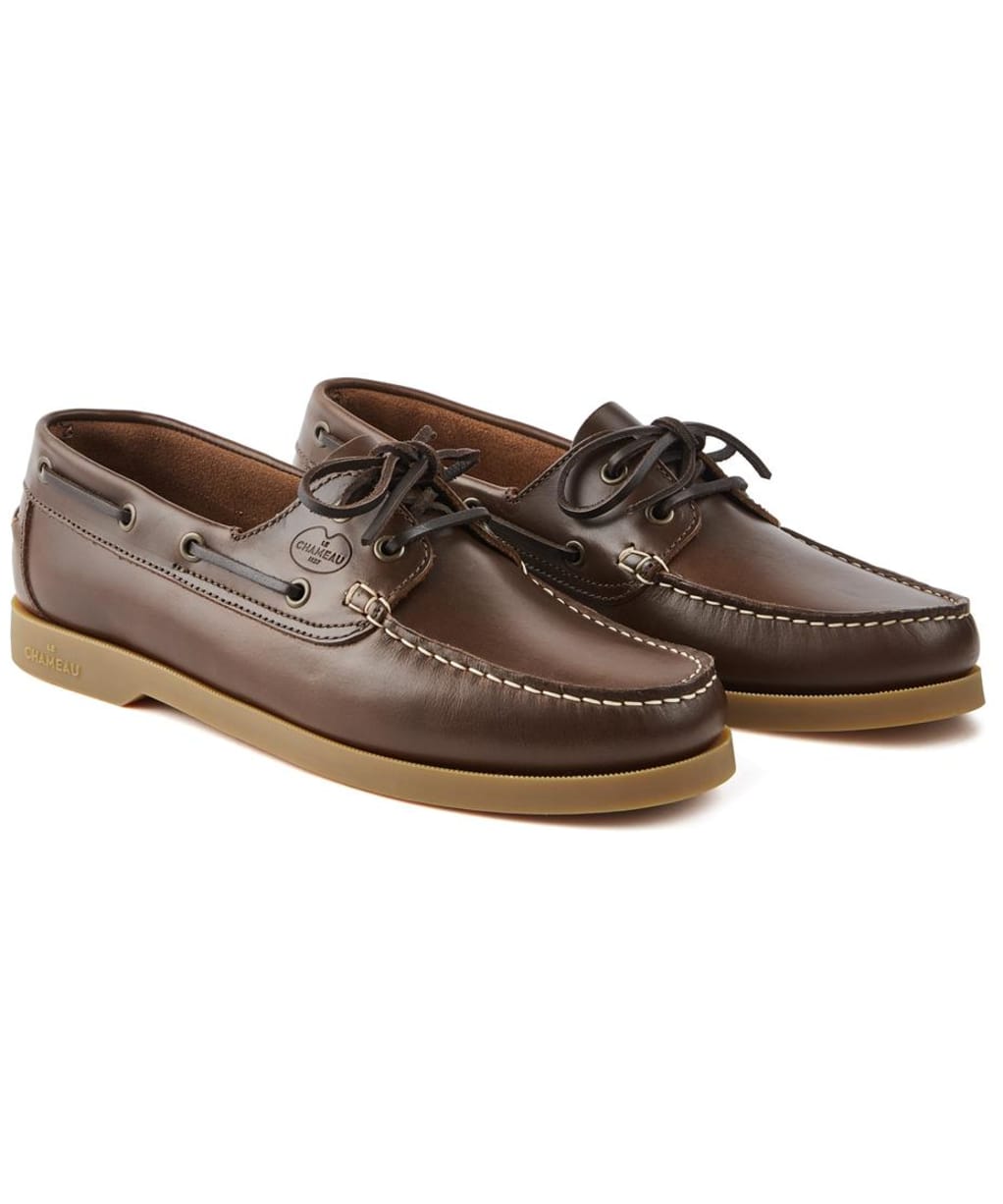 Men’s Le Chameau Galion Deck Shoes - Marron