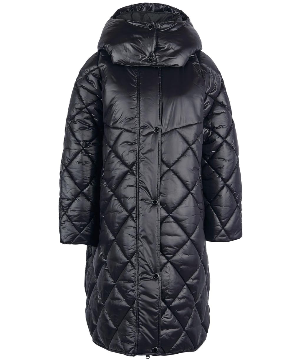 Women's Barbour International Benson Quilted Jacket - Black