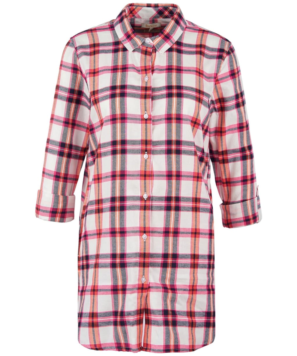 Women’s Barbour Windbound Shirt - Cloud / Pumpkin
