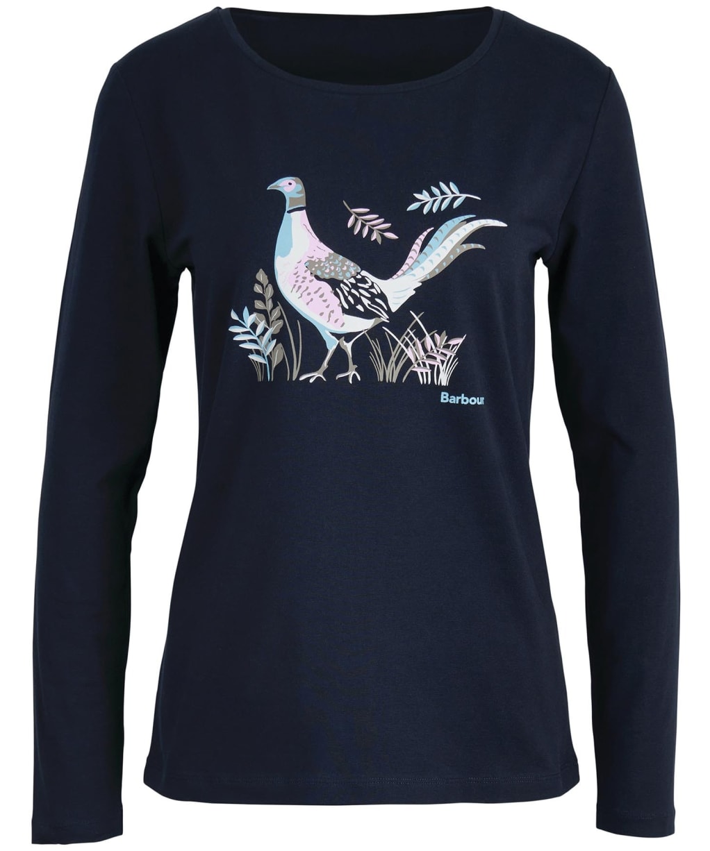 Women's Barbour Homeswood L/S T-shirt - Navy