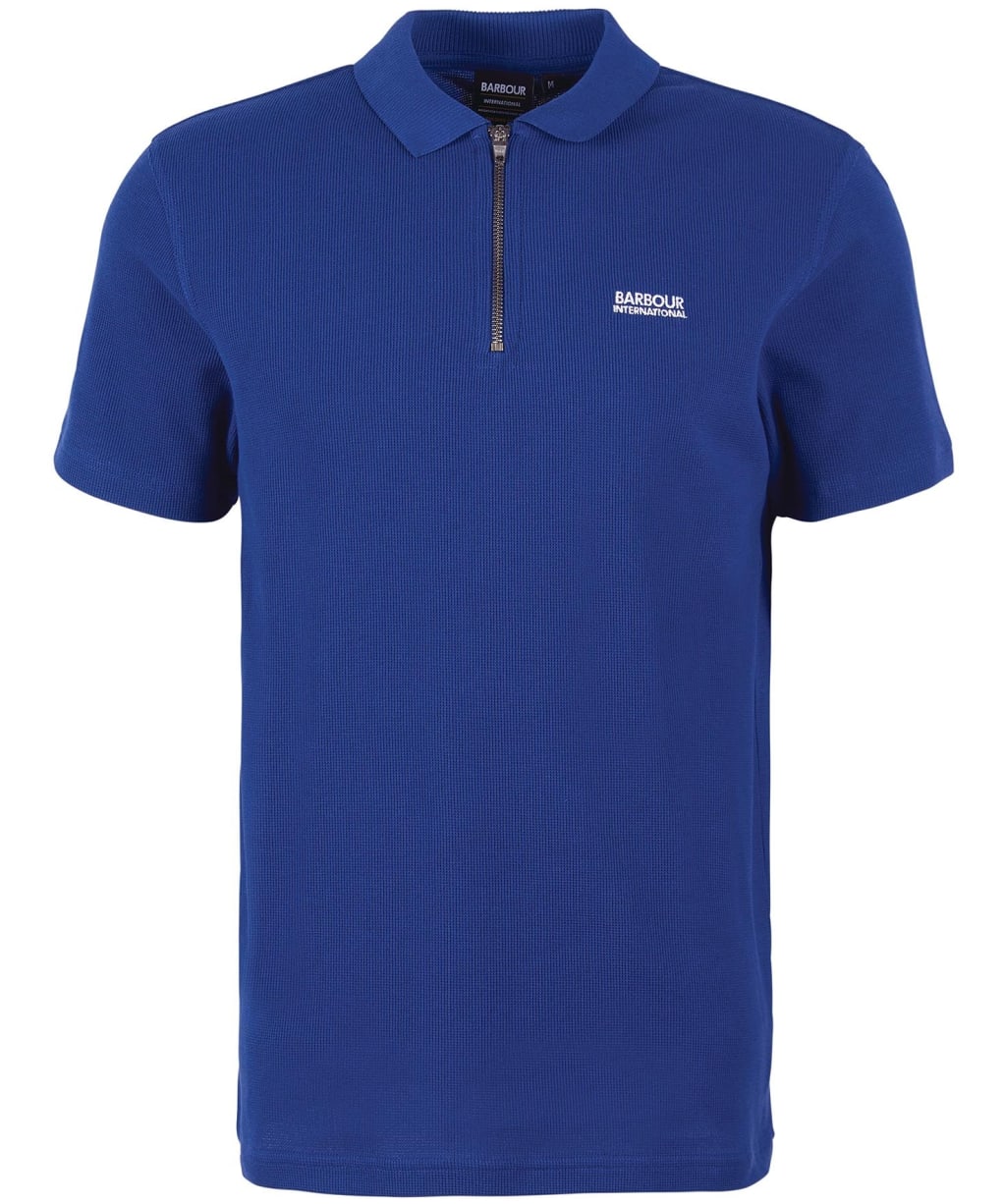 Men's Barbour International Gauge Polo Shirt - Inky Blue