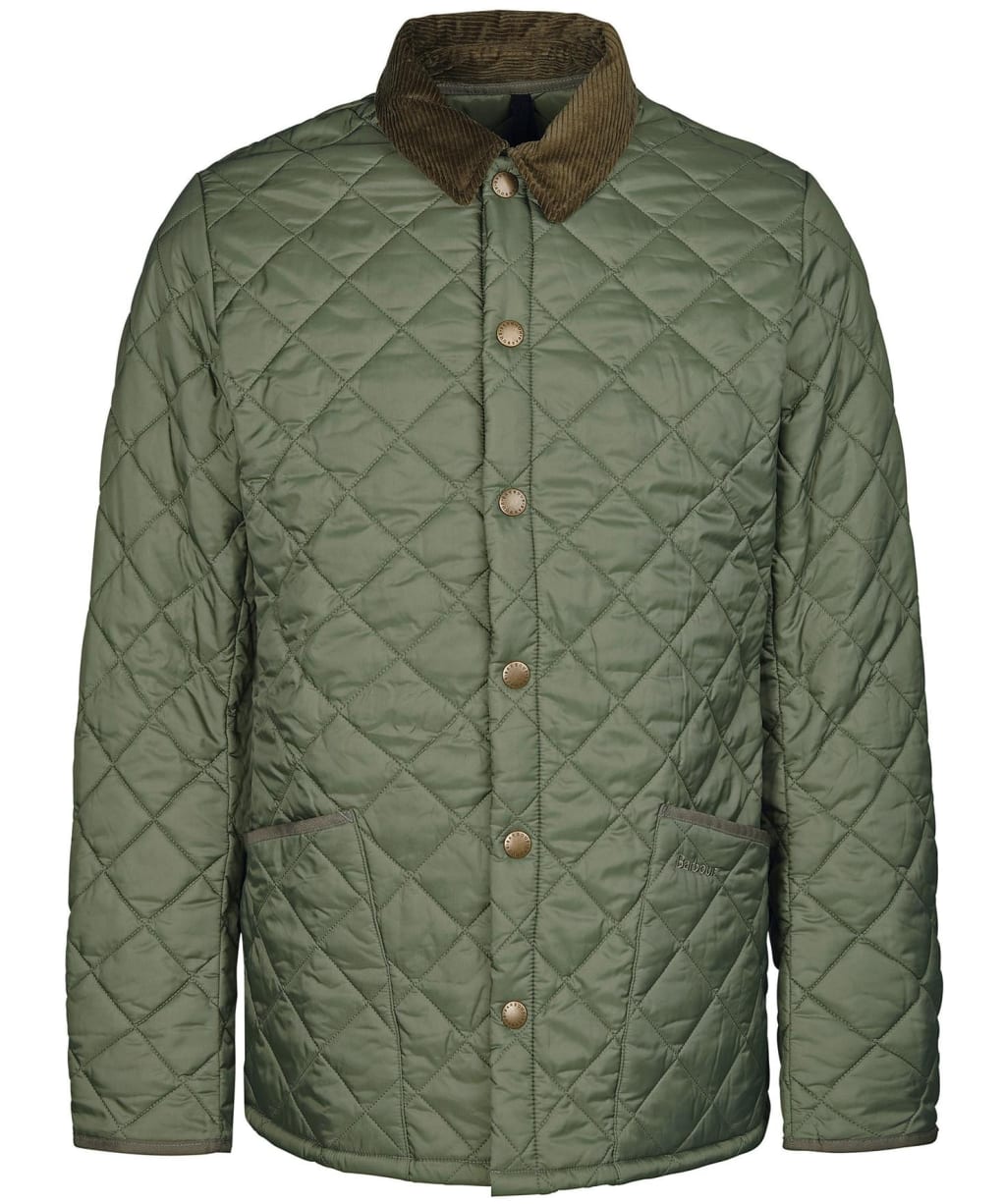 Men's Barbour Heritage Liddesdale Quilted Jacket - Light Moss