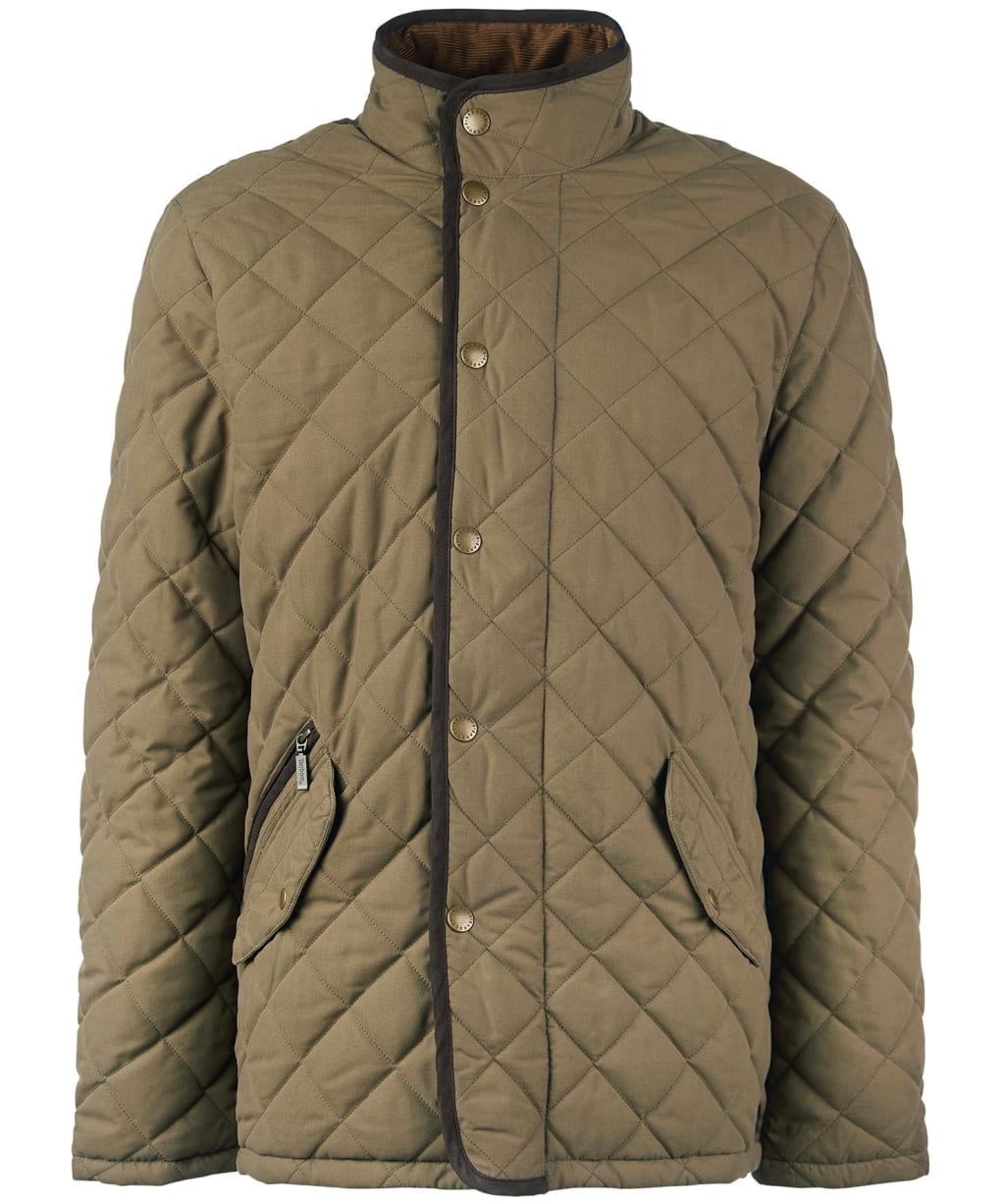 Men's Barbour Waterproof Shoveler Quilted Jacket - Clay