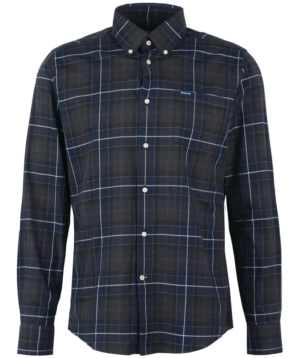 Men’s Barbour Wetherham Tailored Shirt - Black Slate