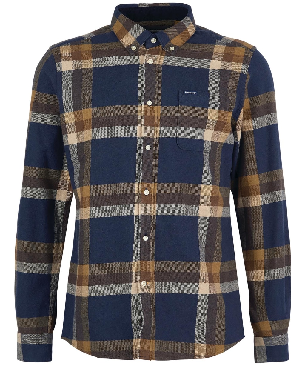 Men's Barbour Folley Tailored Shirt - Navy