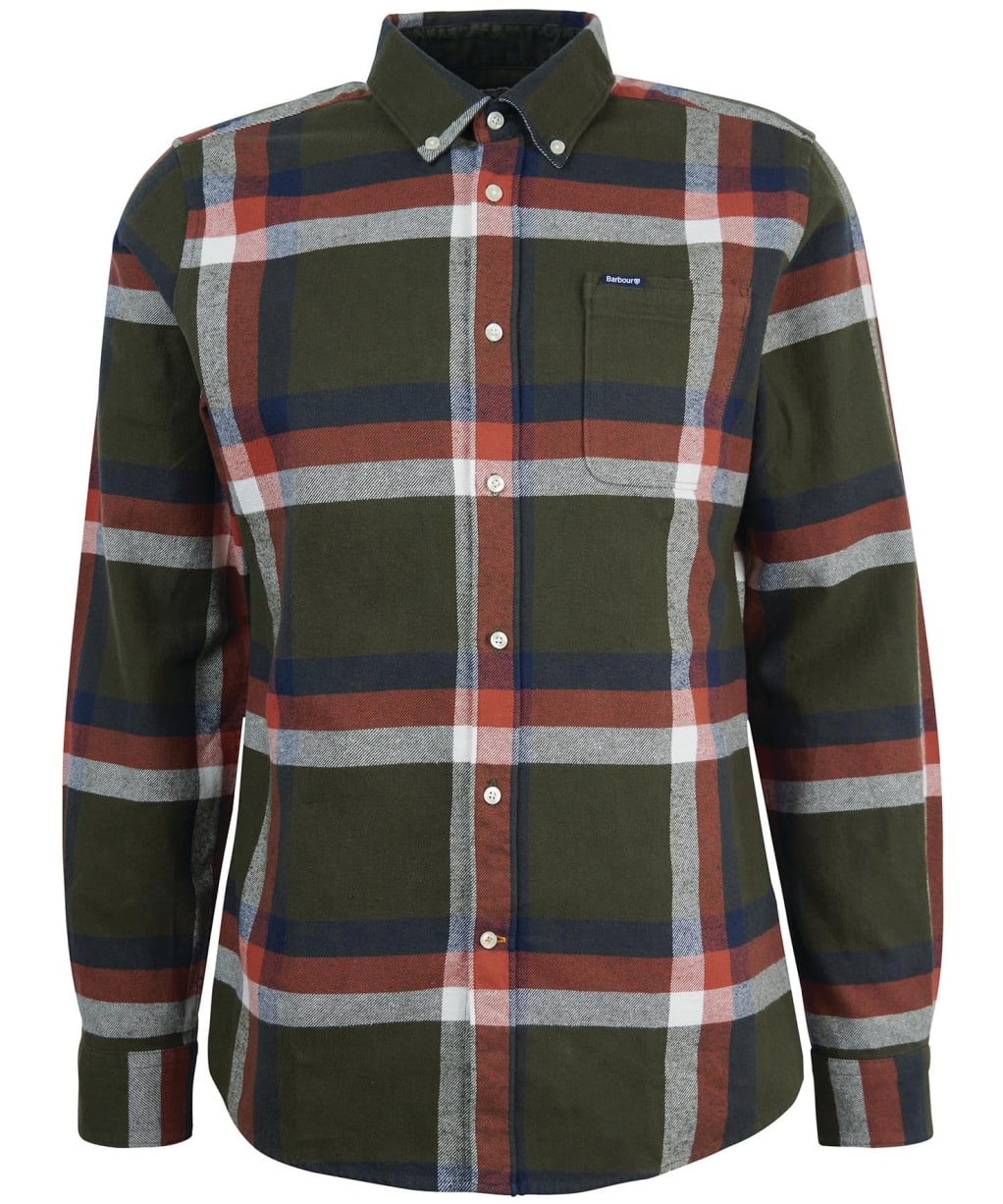 Men's Barbour Folley Tailored Shirt - Olive
