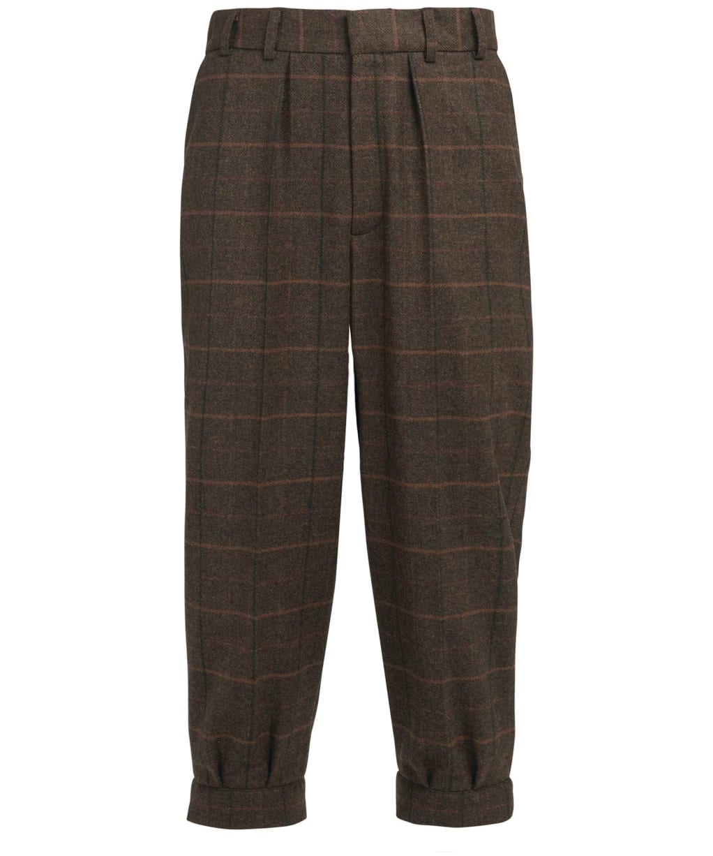 Men's Barbour Wellesley Wool Breeks - Burnhill Brown Check