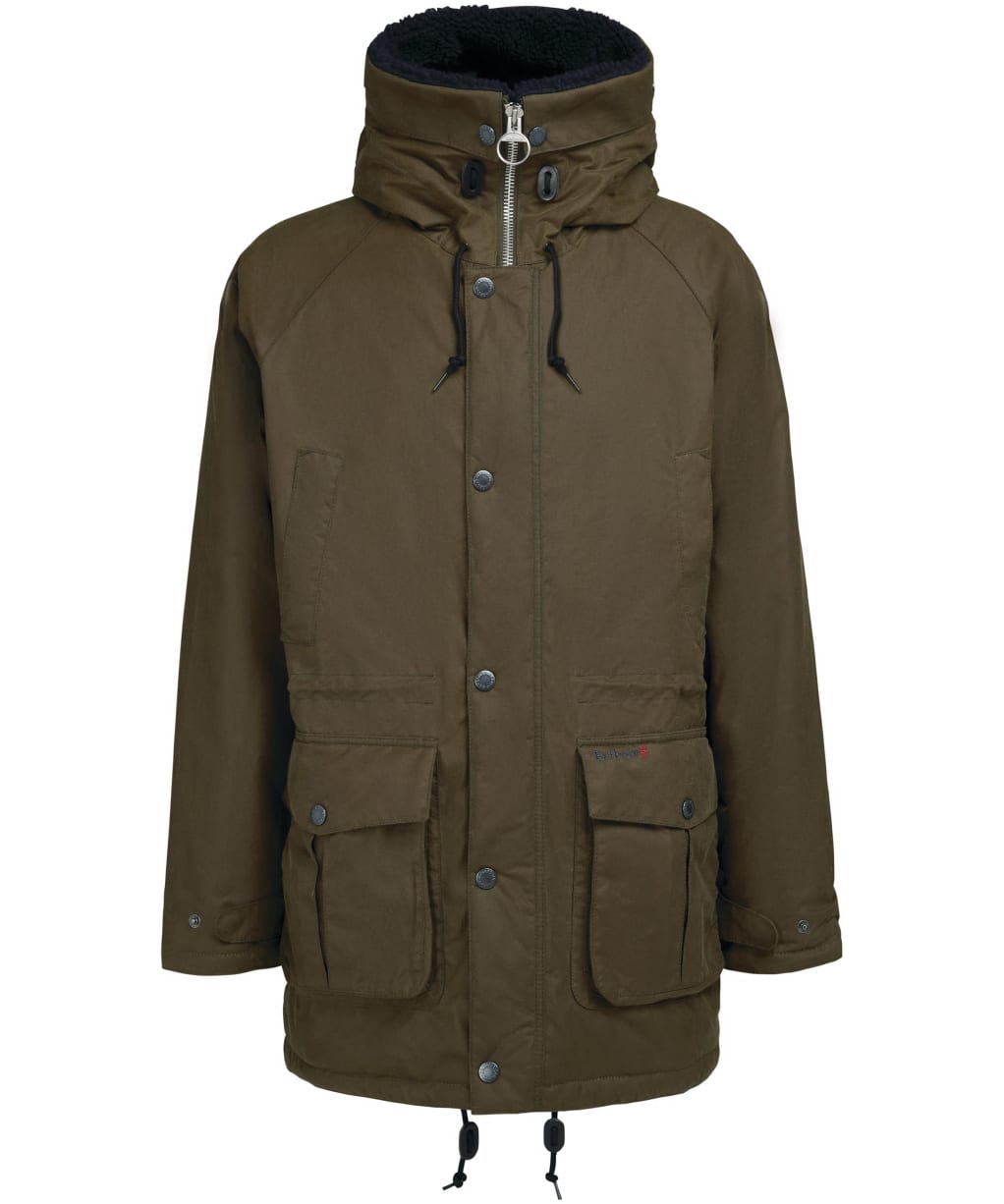 Men's Barbour Corbridge Waxed Parka Jacket - Beech