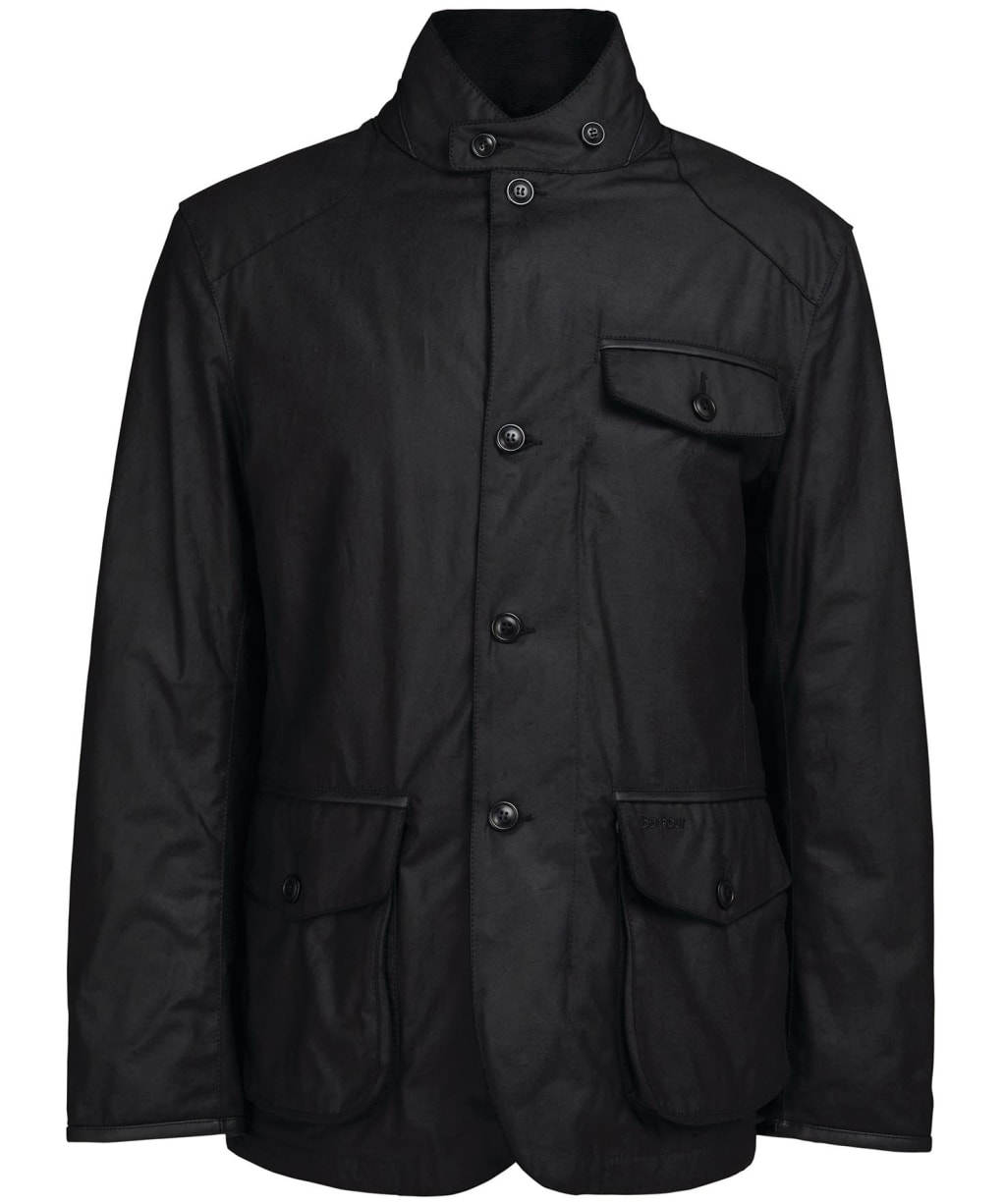 Men's Barbour Np Pendle Waxed Jacket - Black