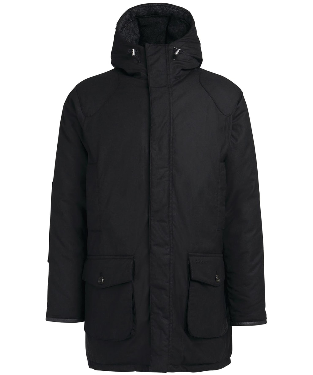 Men's Barbour Np Farnley Beaufort Waxed Jacket - Black