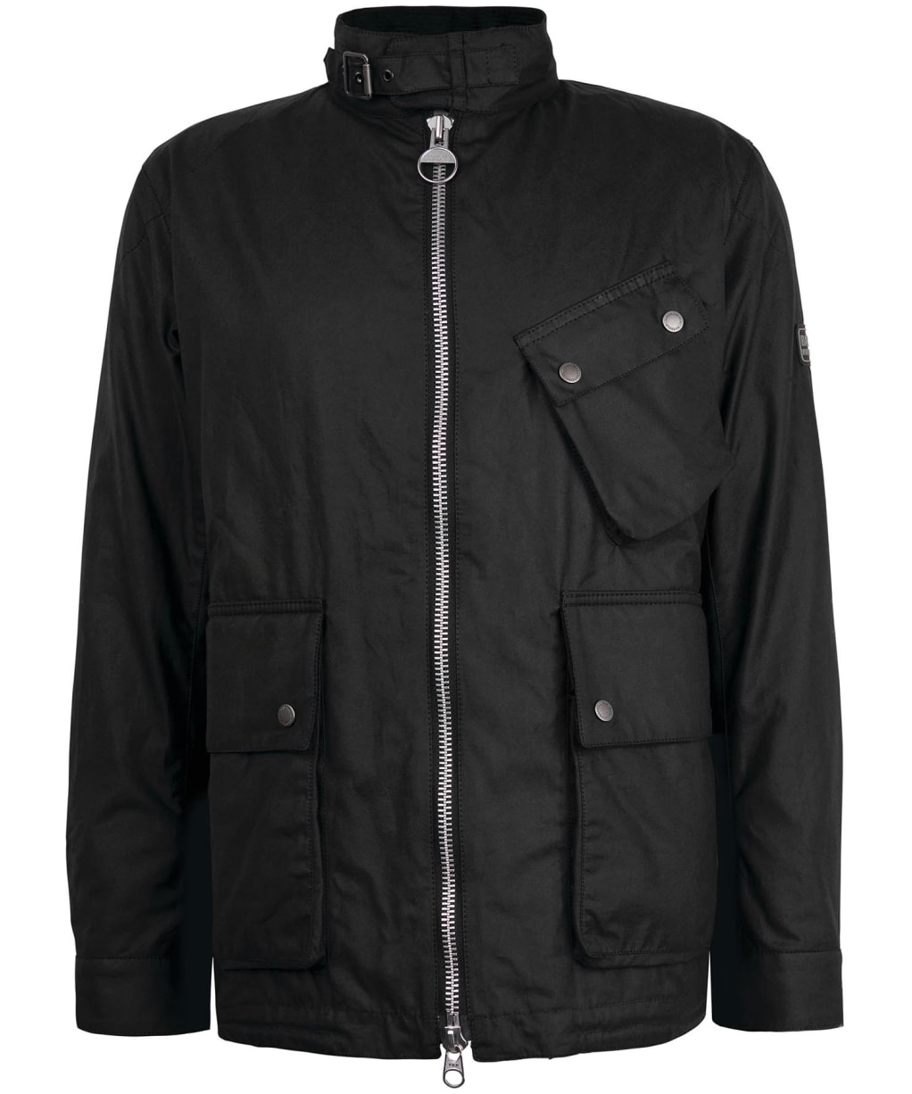 Men's Barbour International Transport Waxed Jacket - Black