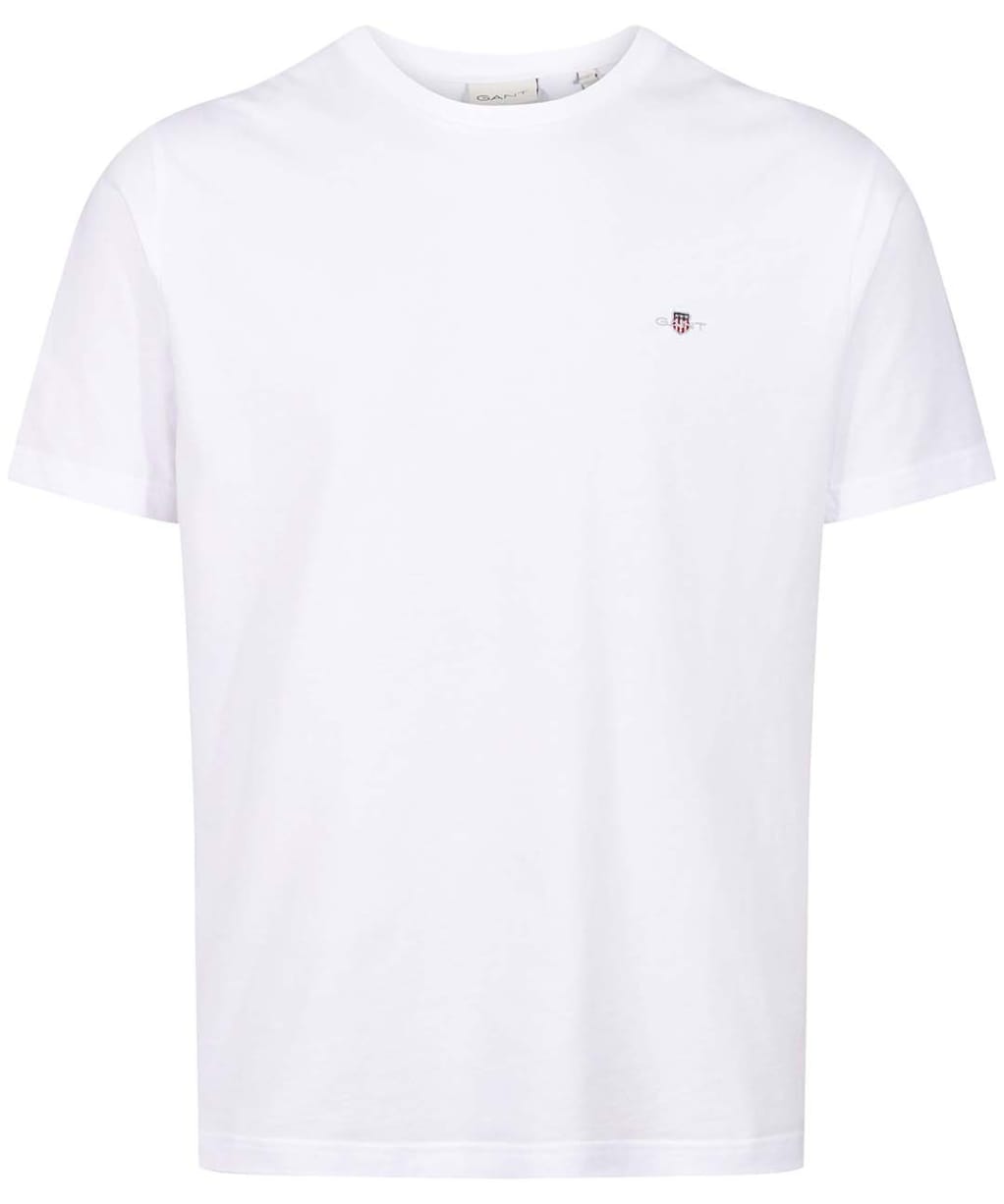 Men's Gant Regular Shield Cotton T-Shirt - White