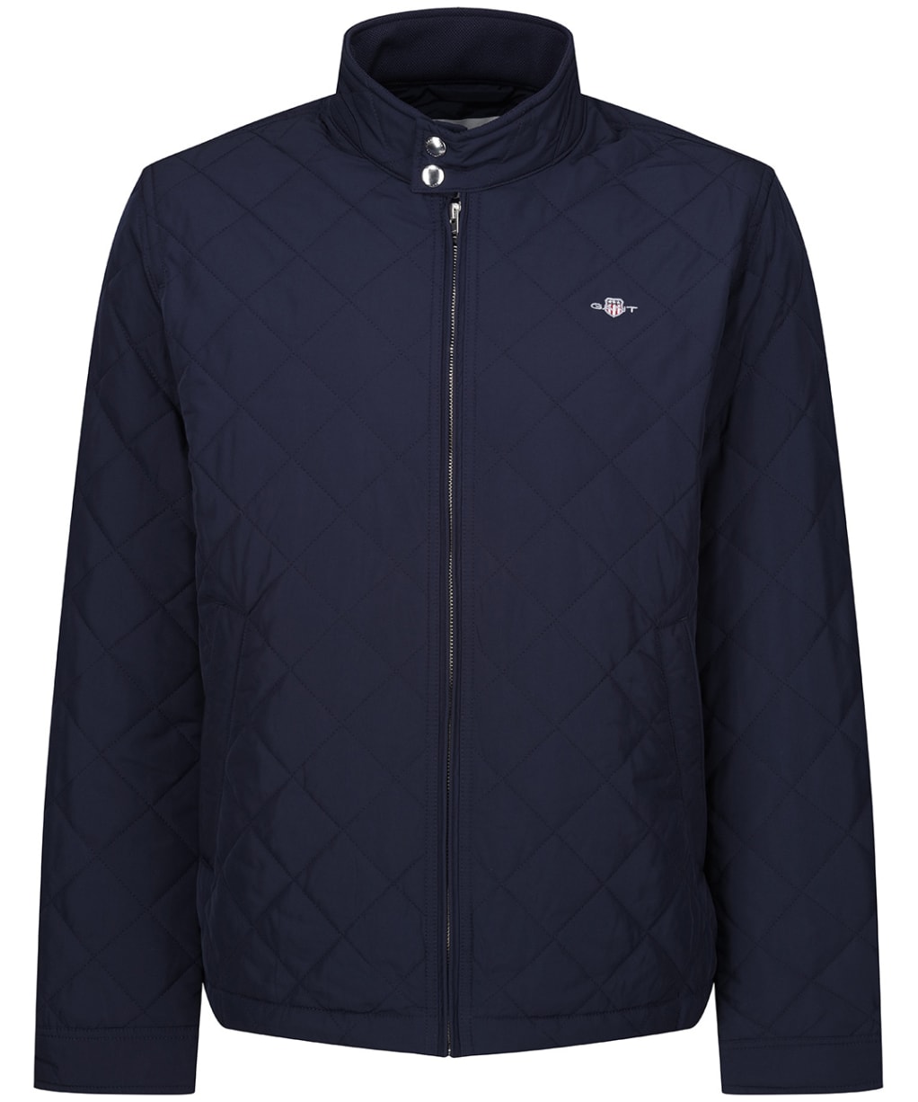 Men's Gant Quilted Windcheater Jacket - Evening Blue