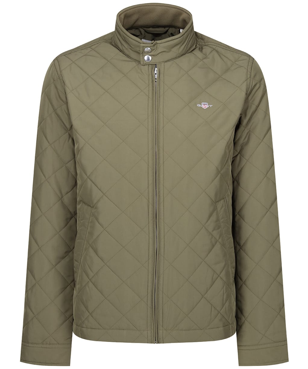 Men's Gant Quilted Windcheater Jacket - Juniper Green