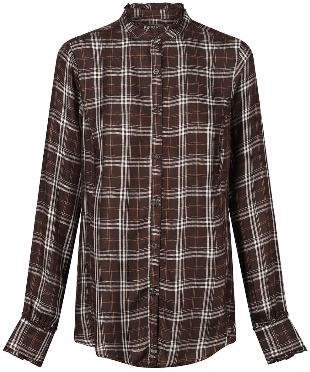 Women's Ariat Clarion Blouse - Mole Plaid