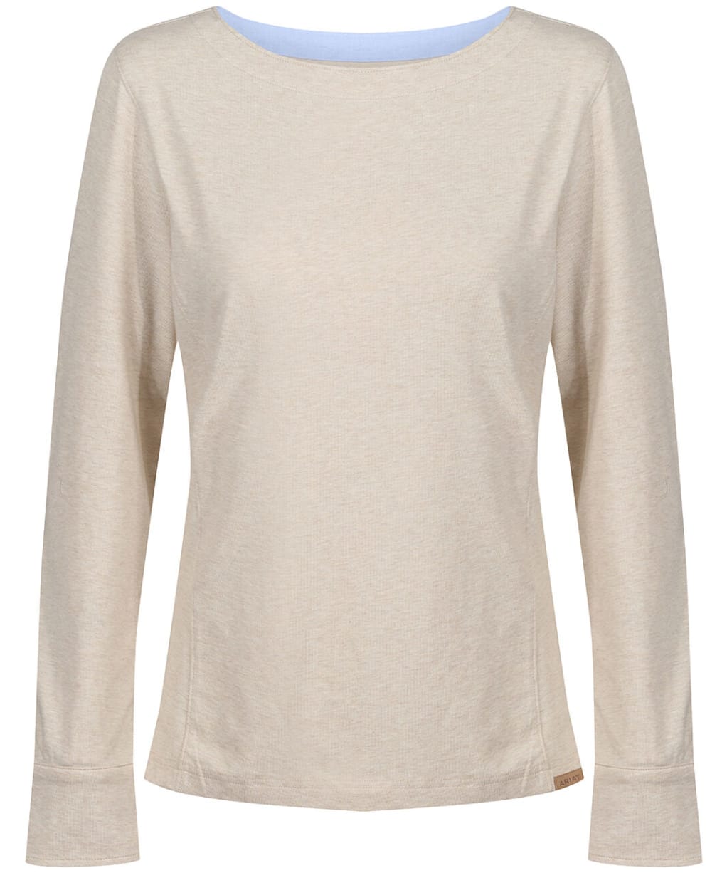 Women's Ariat Olema Long Sleeve Top - Oatmeal Heather