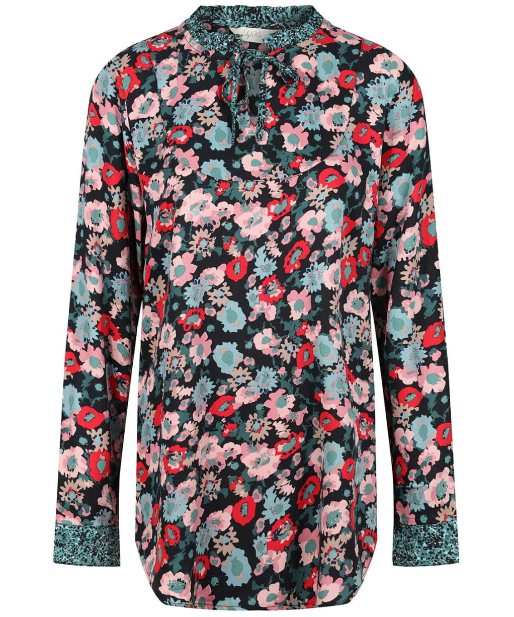 Women’s Lily & Me Sorrel Tie Neck Loose FIt Shirt - Black