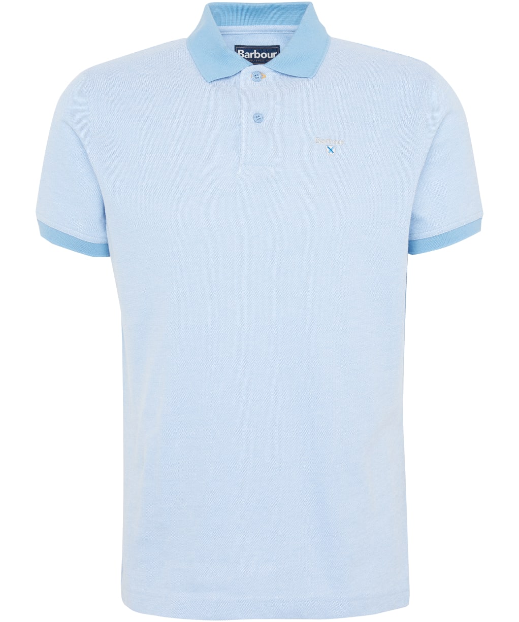 Men's Barbour Sports Polo Mix Shirt - Chambray