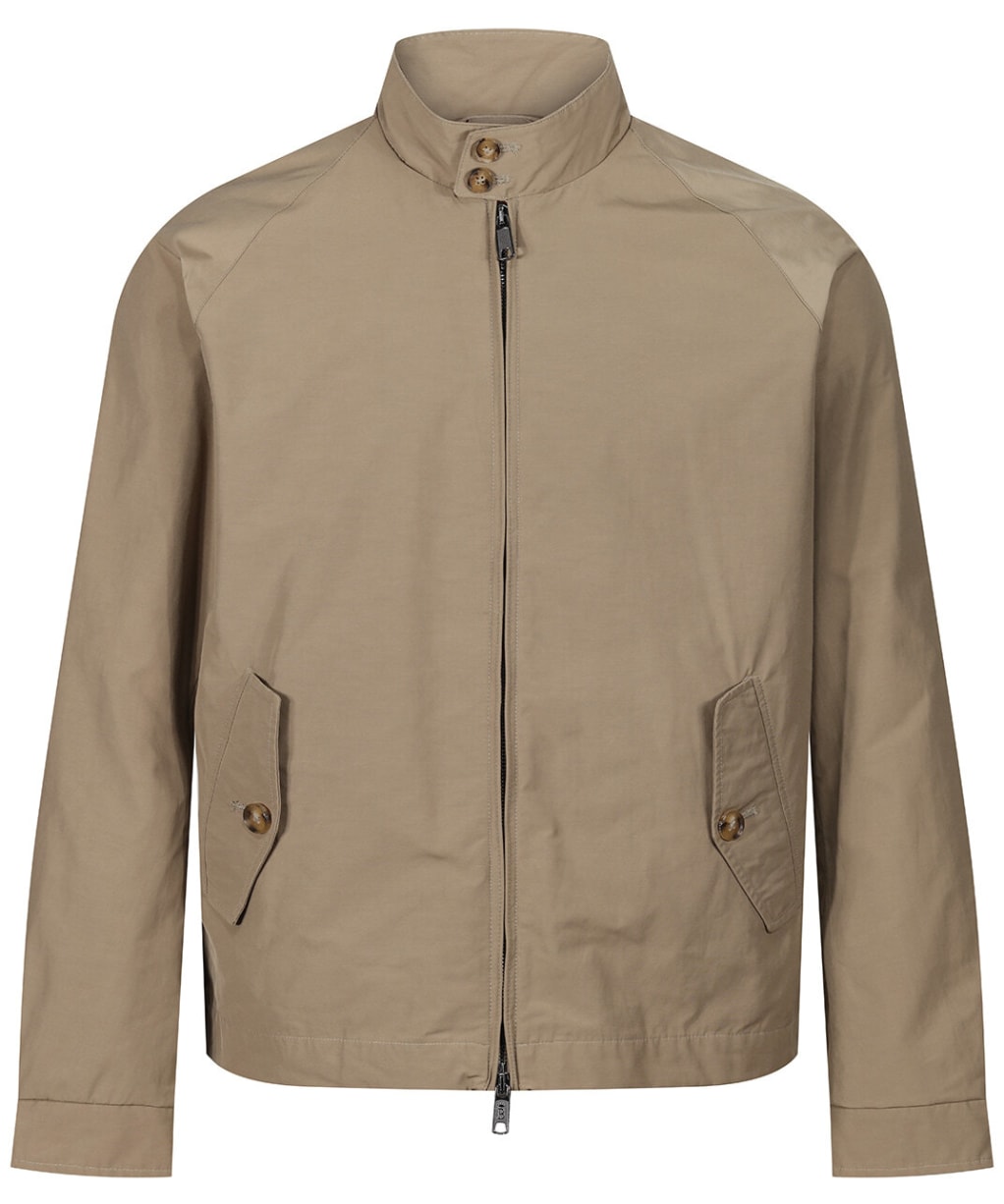Men's Baracuta G4 Water Repellent Cloth Jacket - Tan