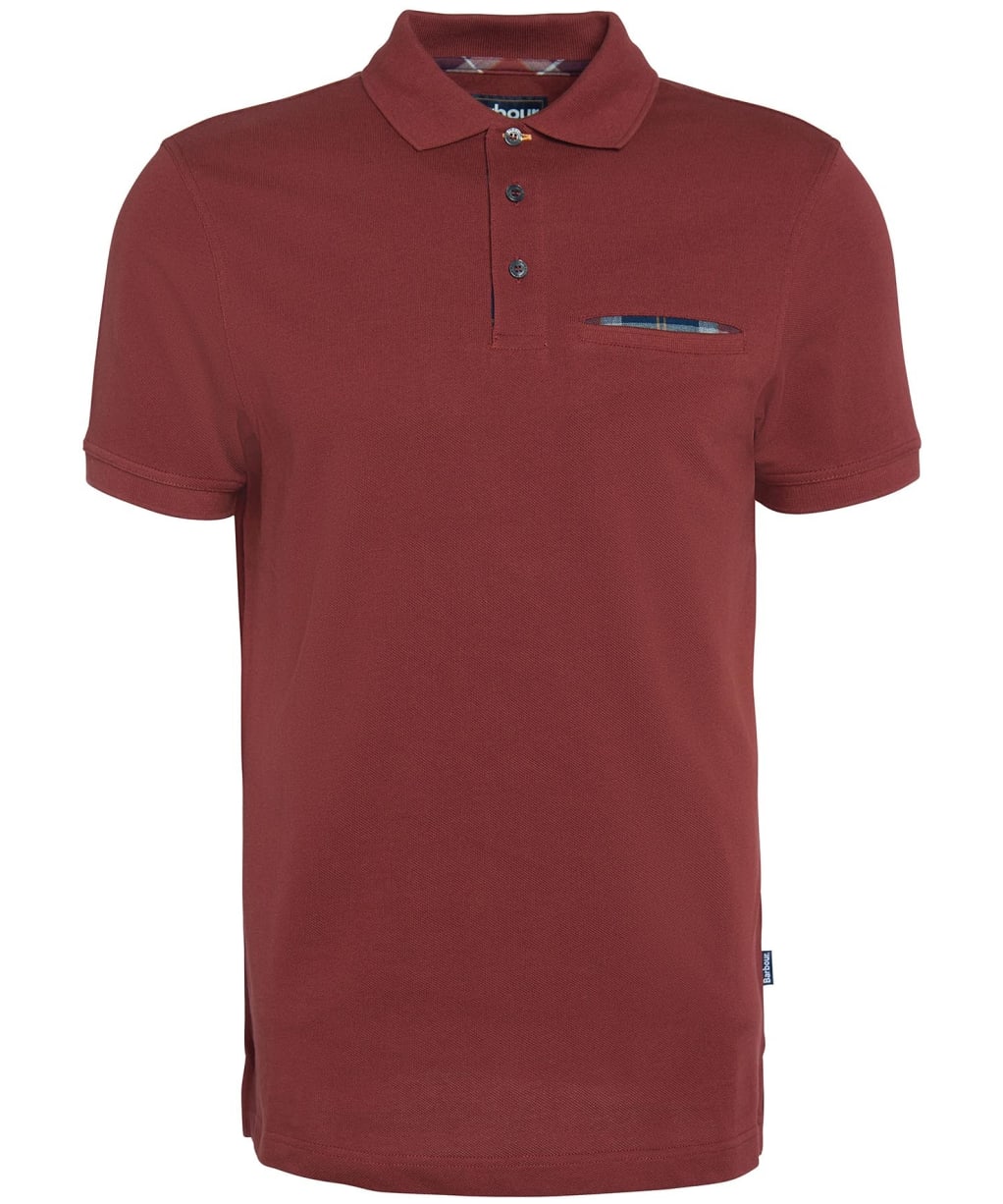 Men's Barbour Barwick Polo Shirt - Fired Brick