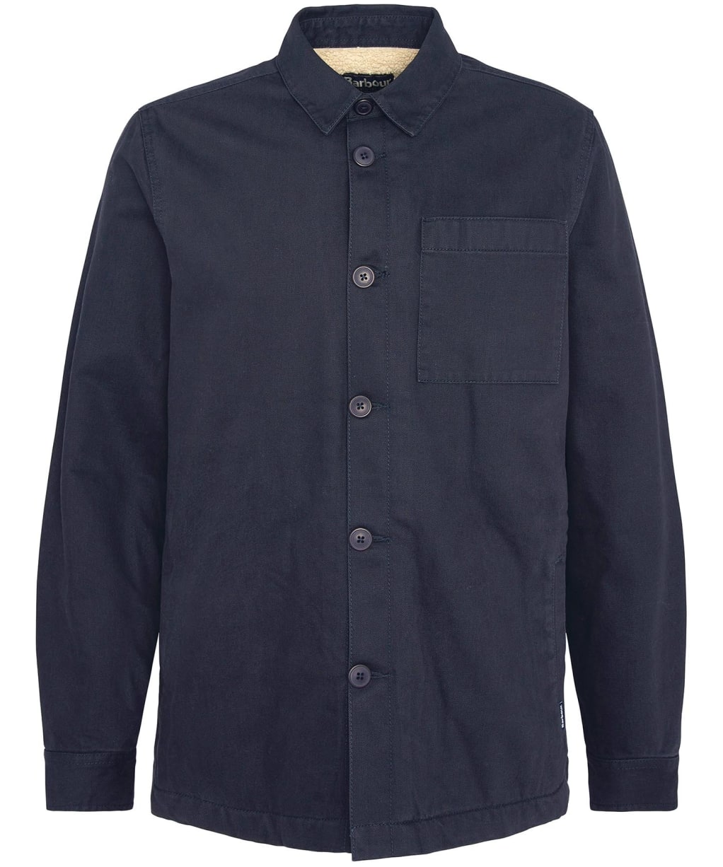 Men's Barbour Casper Twill Overshirt - Navy