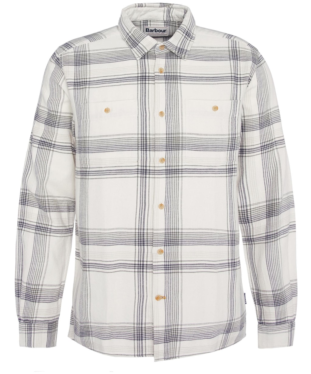 Men's Barbour Dartmouth Long Sleeve Cotton Shirt - Ecru