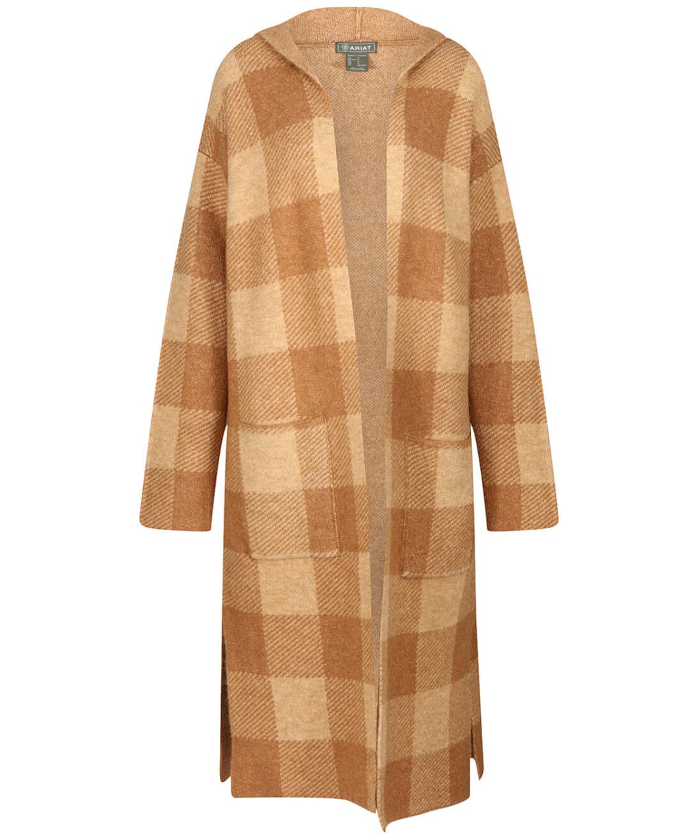 Women's Ariat Saratoga Wool Blend Cardigan - Camel Buffalo