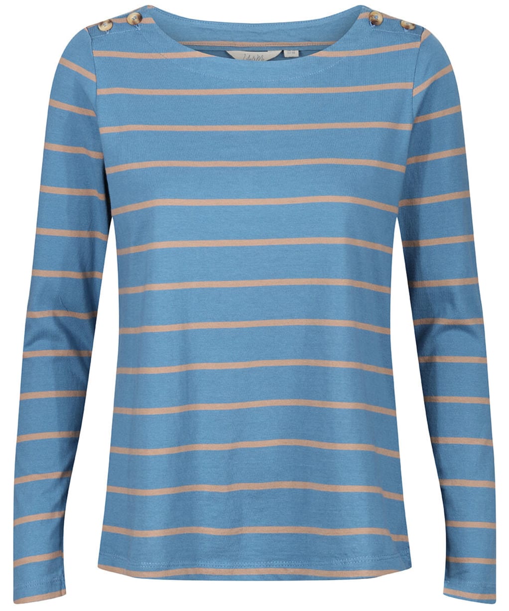 Women’s Lily and Me Riverside Long Sleeve Cotton Top - Soft Blue