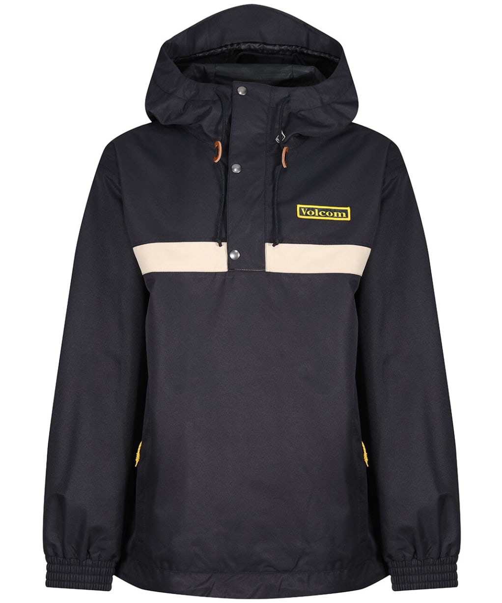Men's Volcom Longo Snow Pullover Snow Jacket - Black