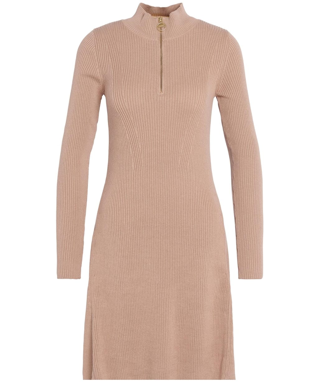 Women's Barbour International Solar Knitted Dress - Camel