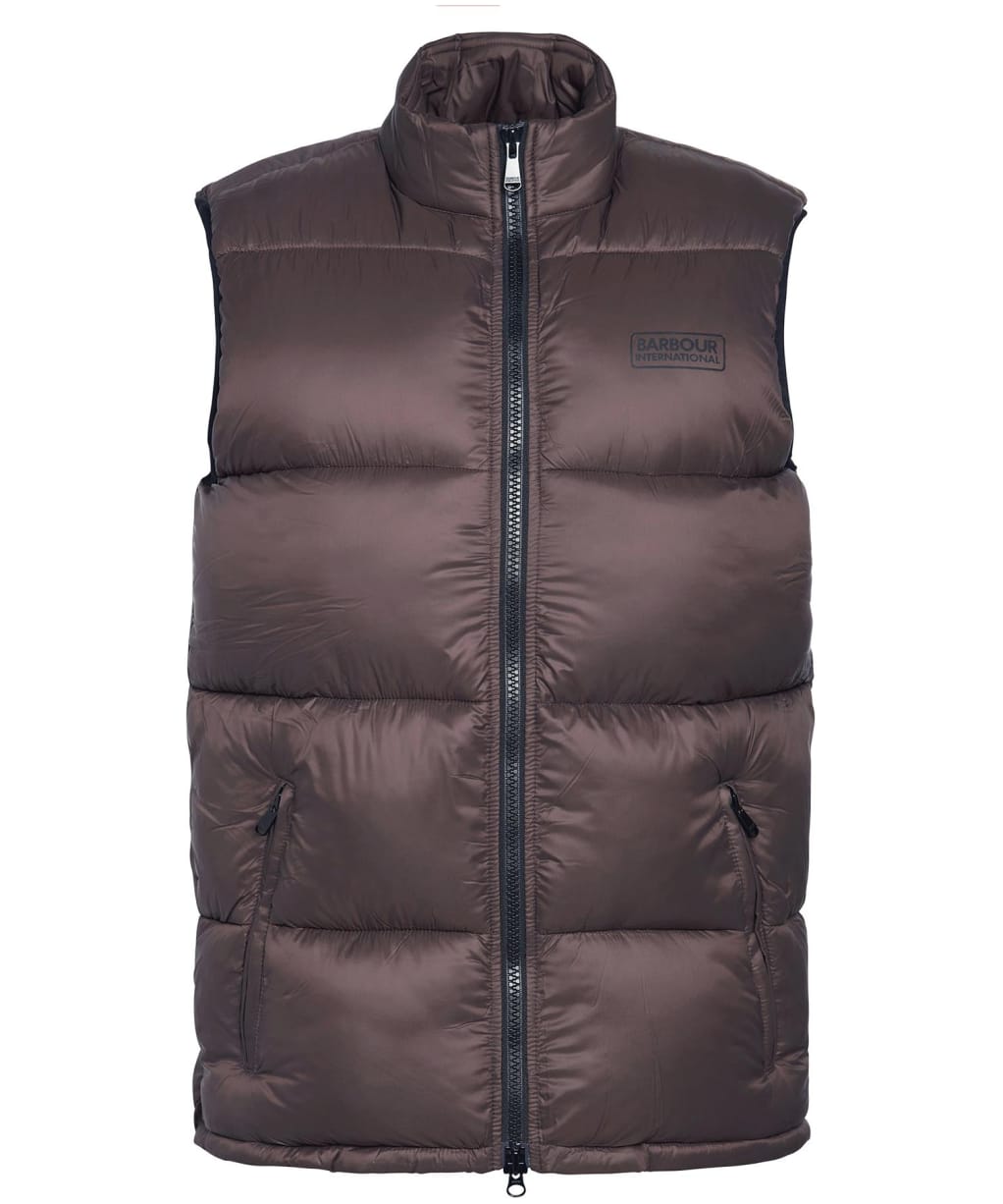 Men's Barbour International Cargen Gilet - Bitter Chocolate