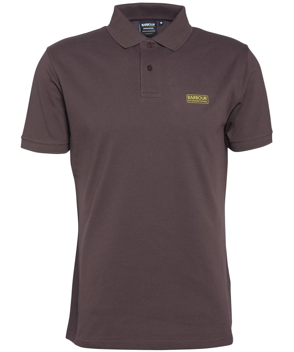 Men's Barbour International Essential Polo - Bitter Chocolate