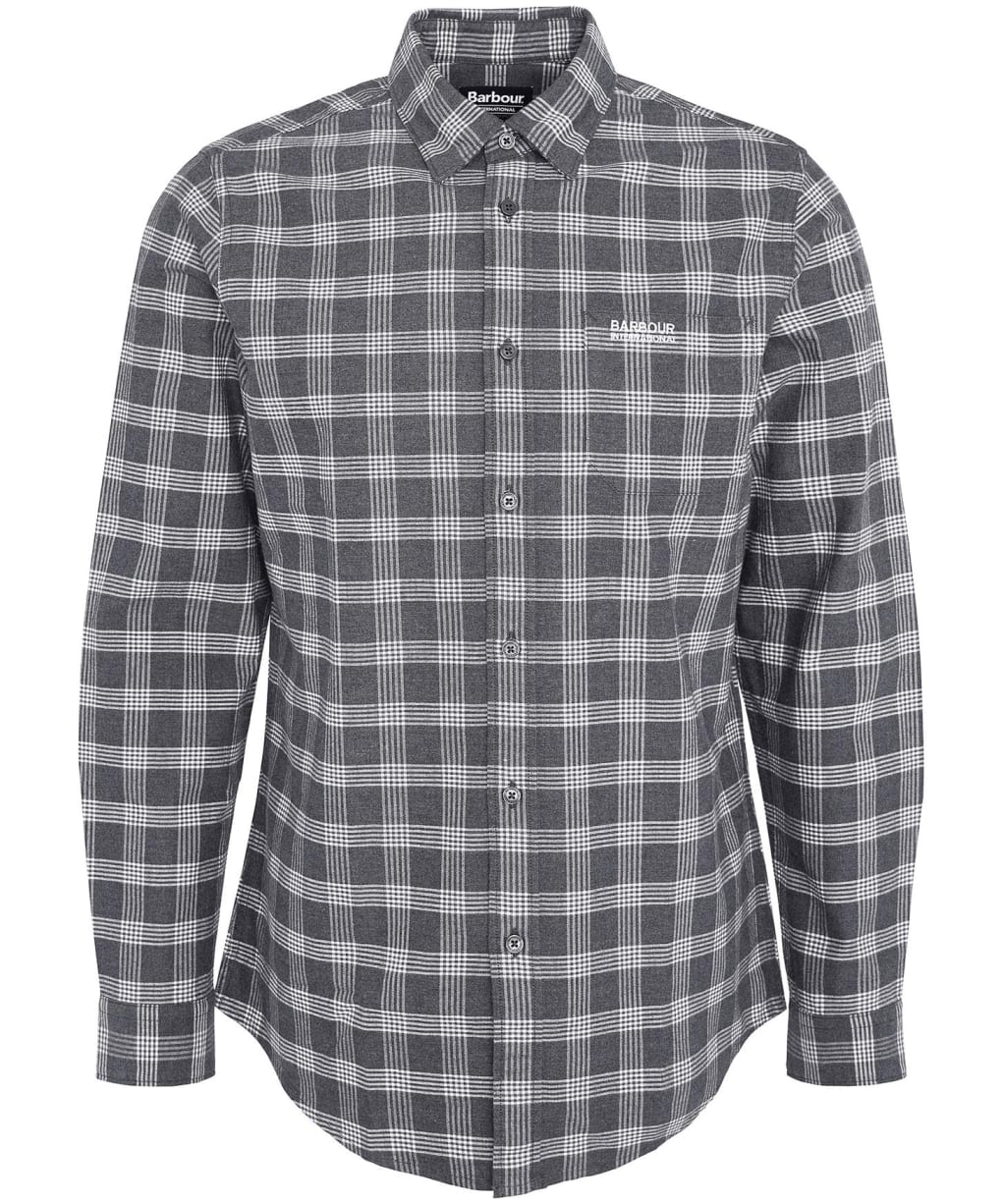 Men's Barbour International Theo Shirt - Charcoal Marl