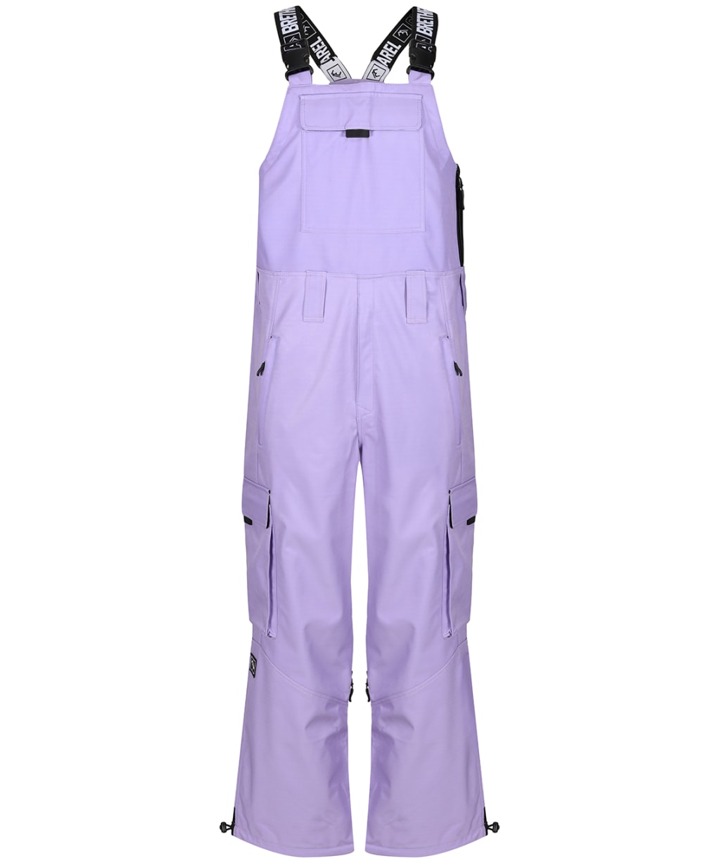 Brethren Apparel Access Waterproof Breathable Snow Sports Bib Pants - Lilac