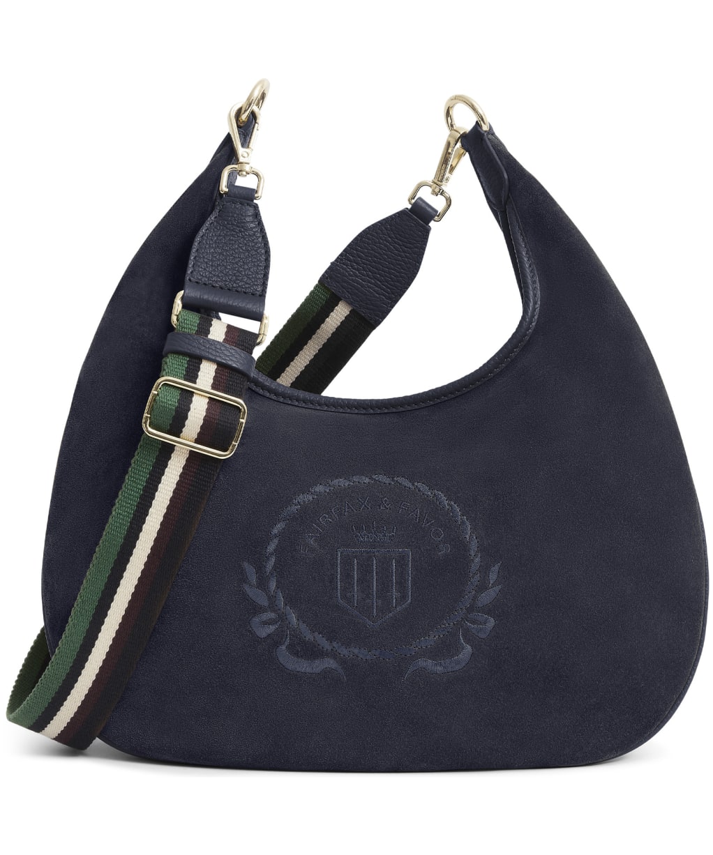 Women's Fairfax & Favor Richmond Hobo Bag - Navy Suede