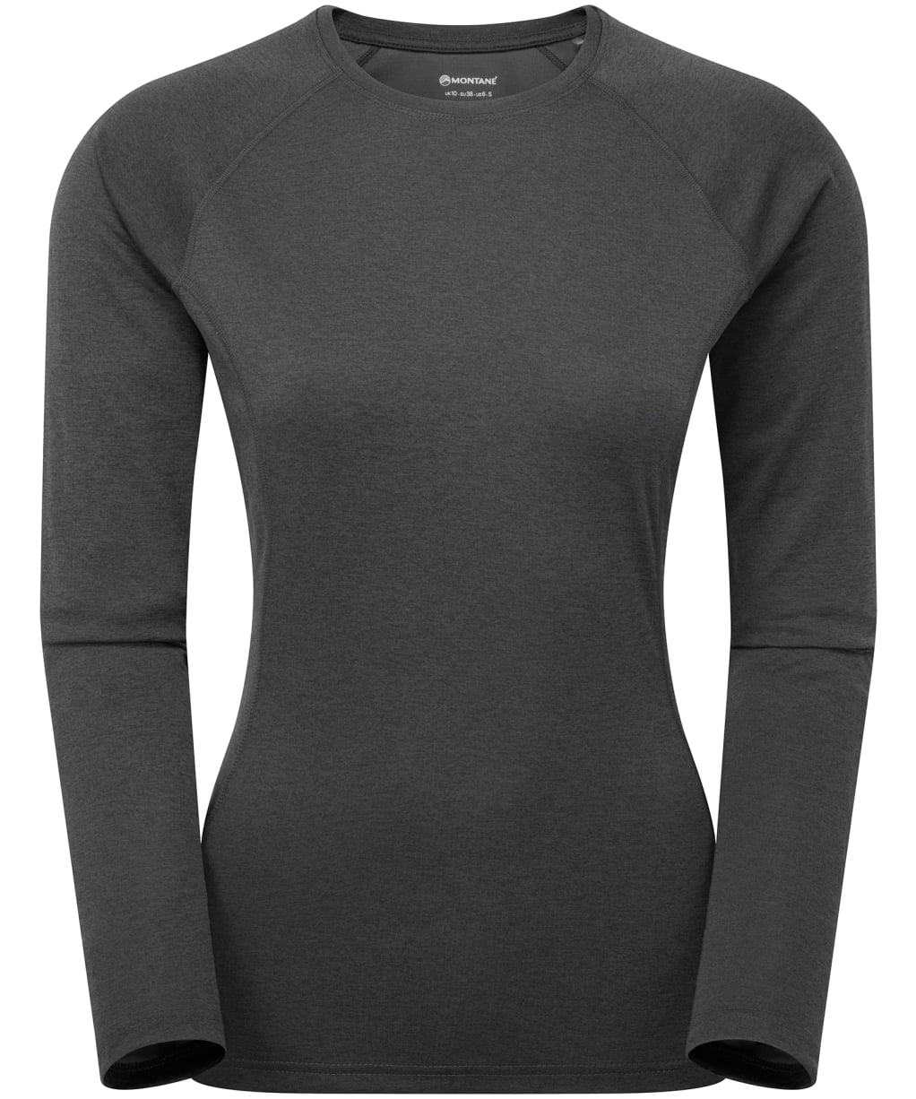 Women's Montane Dart Long Sleeve T-Shirt - Black