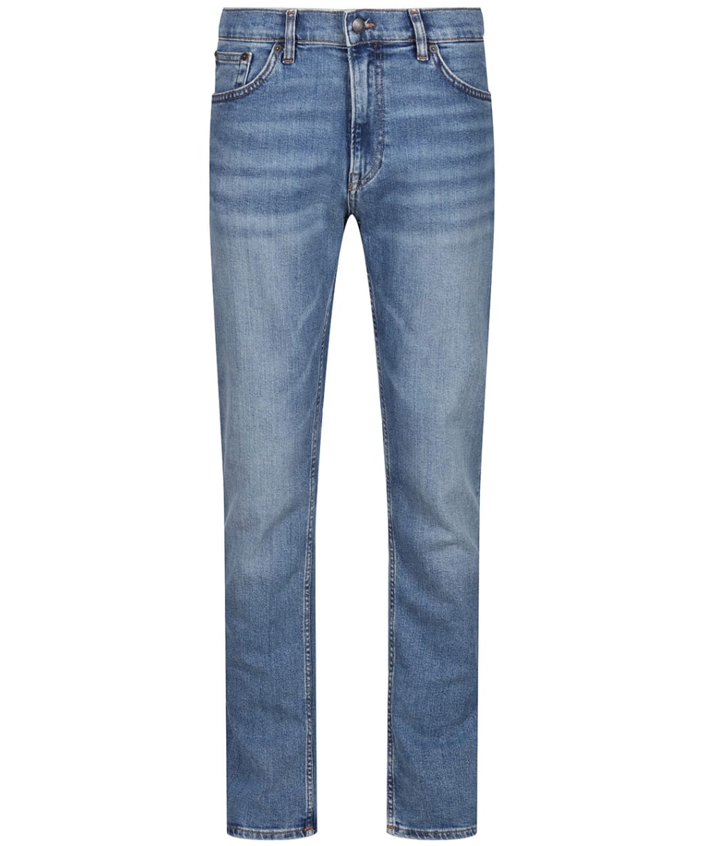 Men's GANT Classic Regular Fit Mid Rise Jeans - Mid Blue Worn In