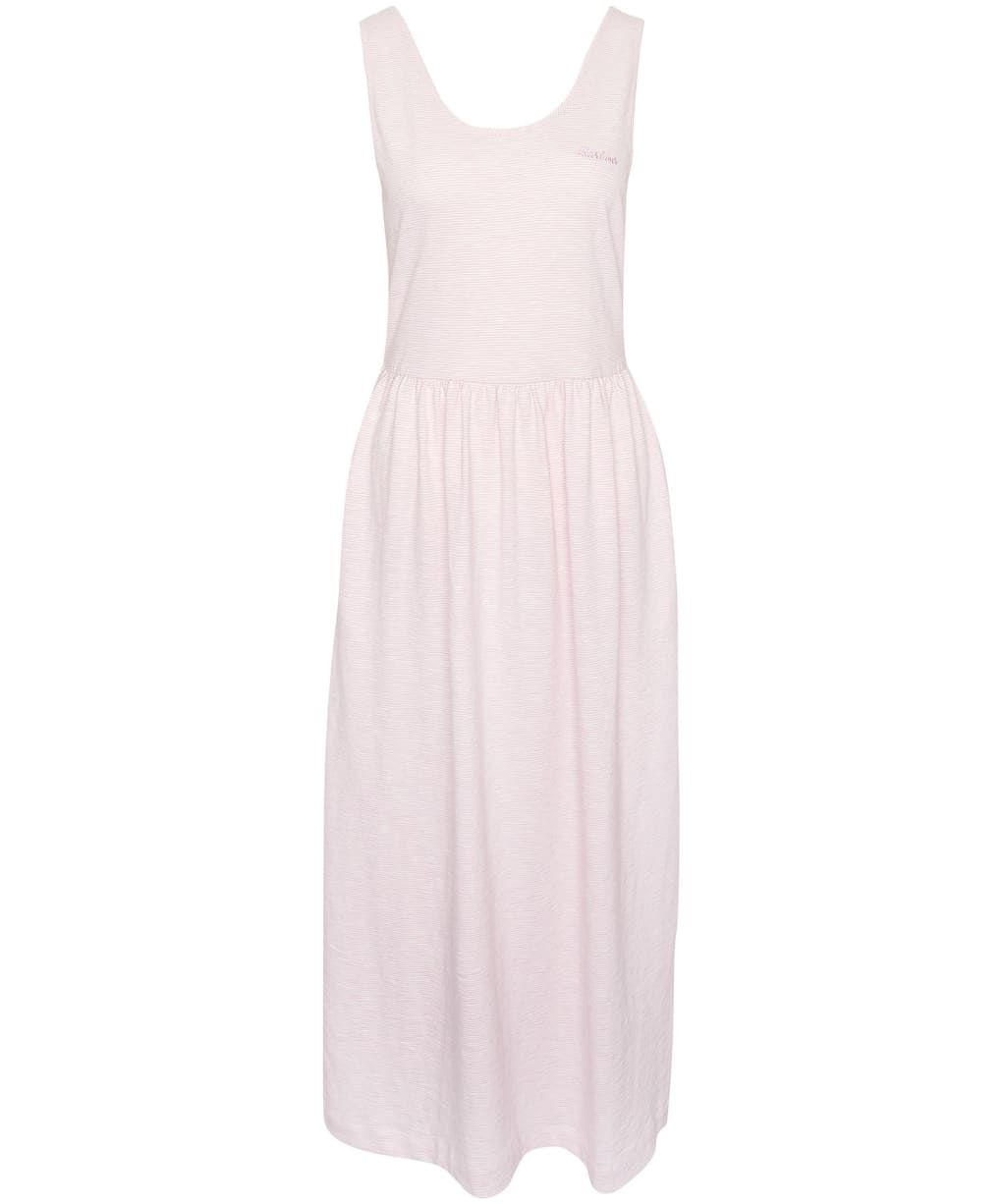 Women's Barbour Woodford Jersey Midi Dress - Pink Lavender Stripe