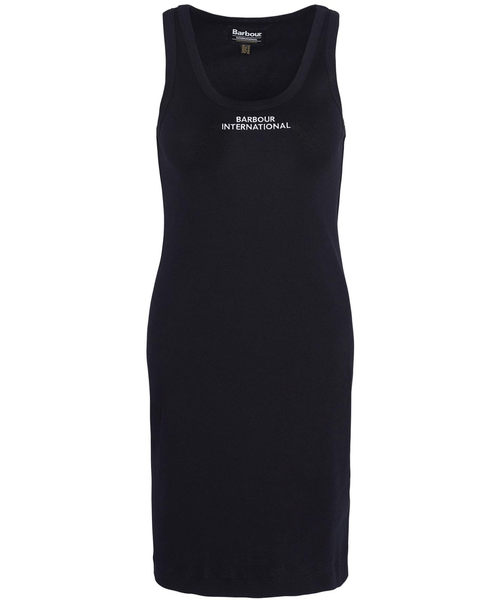 Women's Barbour International Ozanne Rib Tank Mini Dress - Black