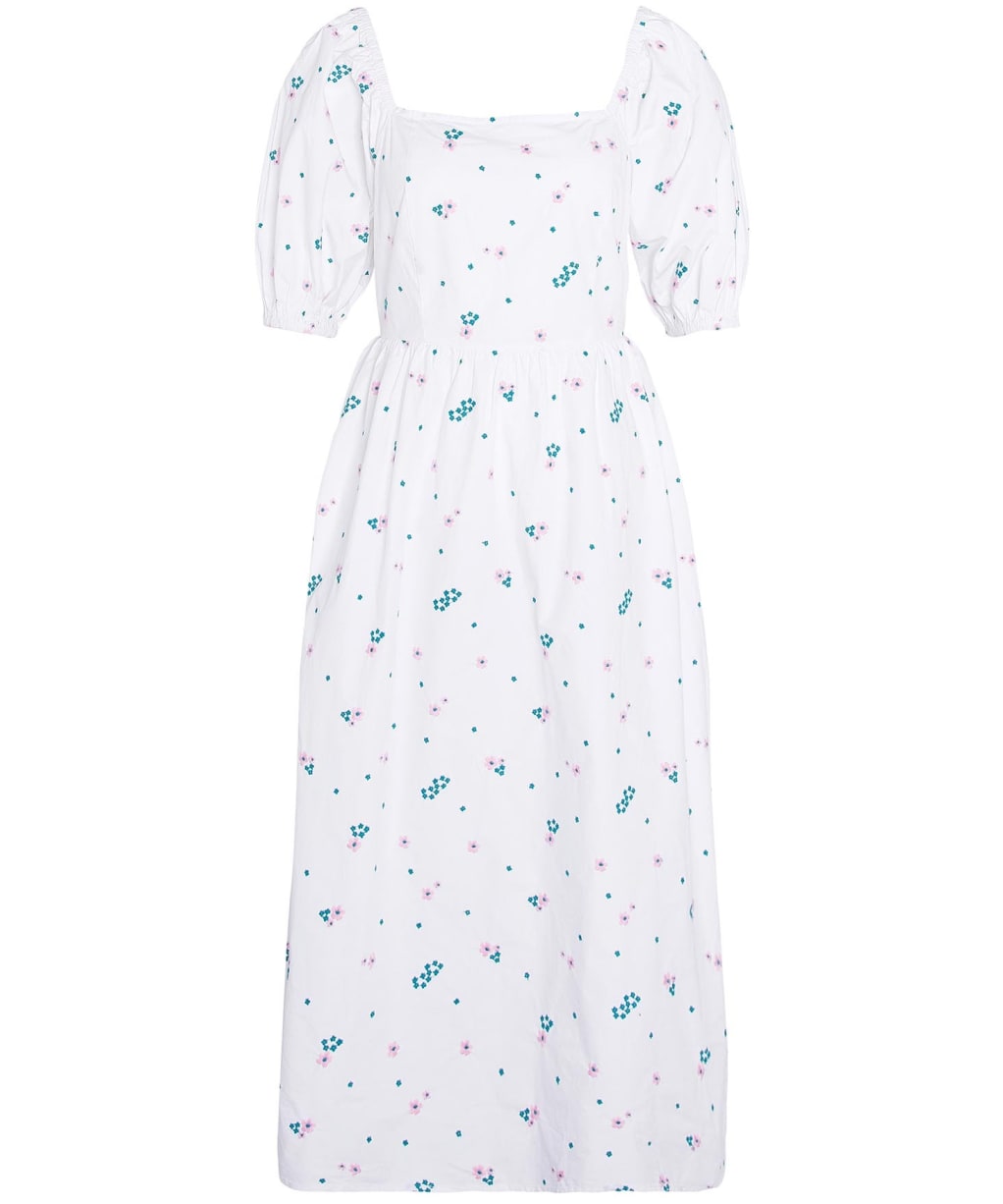 Women's Barbour Fairacre Cotton Poplin Midi Dress - Multi