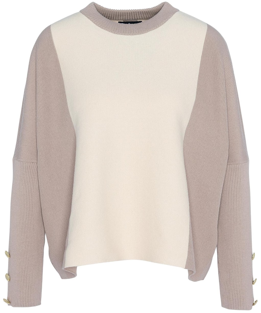 Women's Barbour International Hamilton Knitted Jumper - White