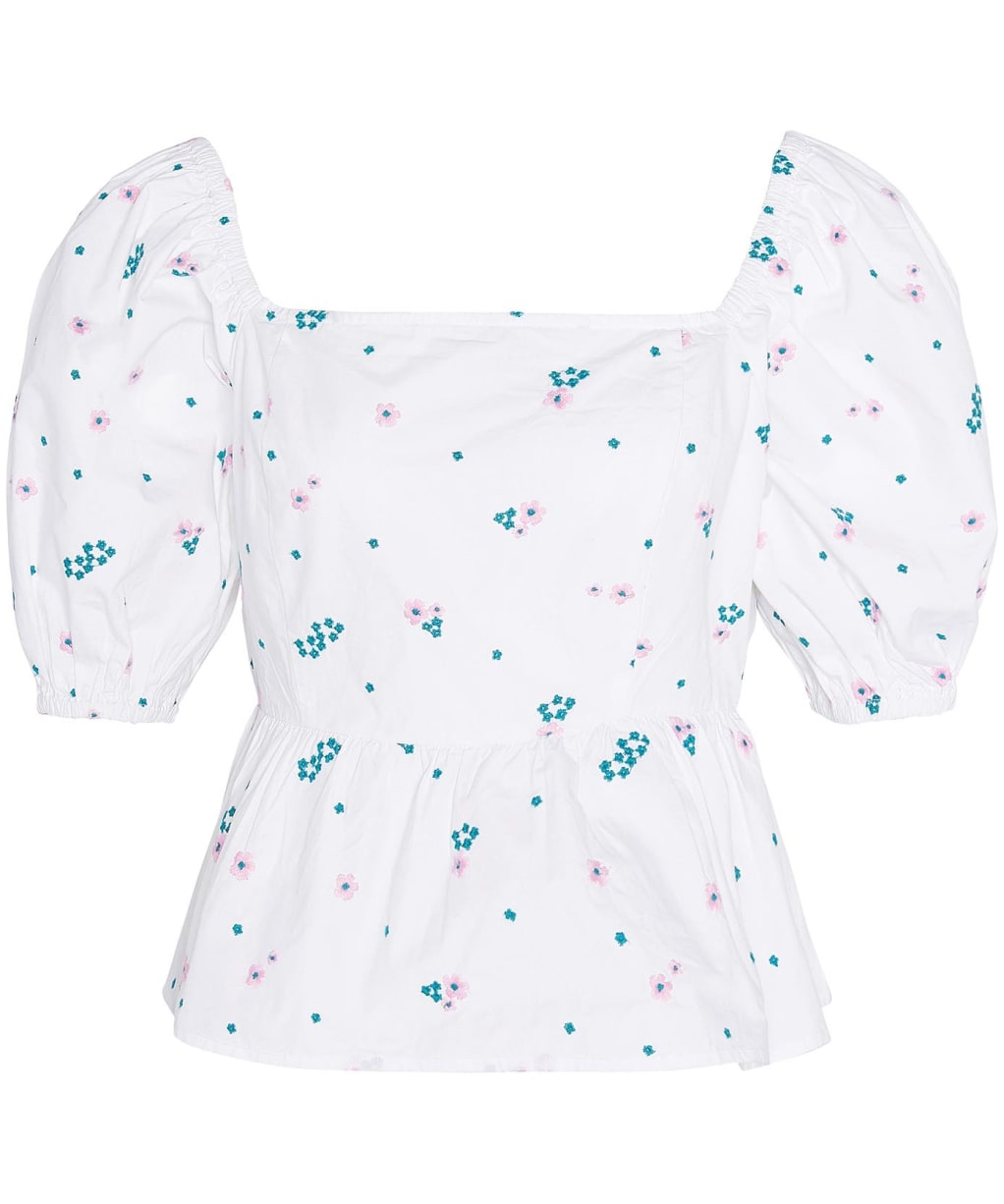 Women's Barbour Fairacre Cotton Poplin Top - Multi