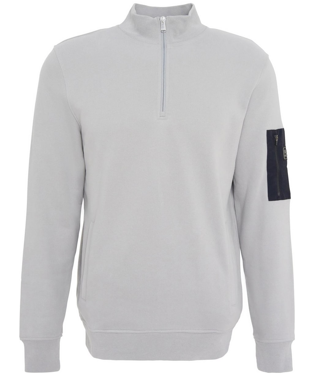 Men's Barbour International Alloy Half Zip Sweatshirt - Ultimate Grey