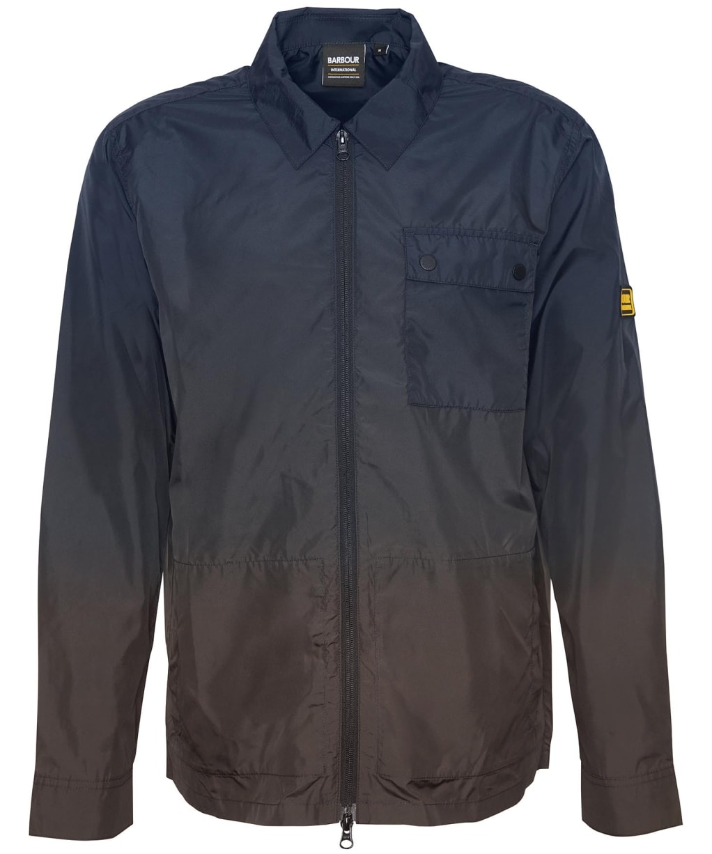 Men's Barbour International Ombre Overshirt - Washed Cobalt