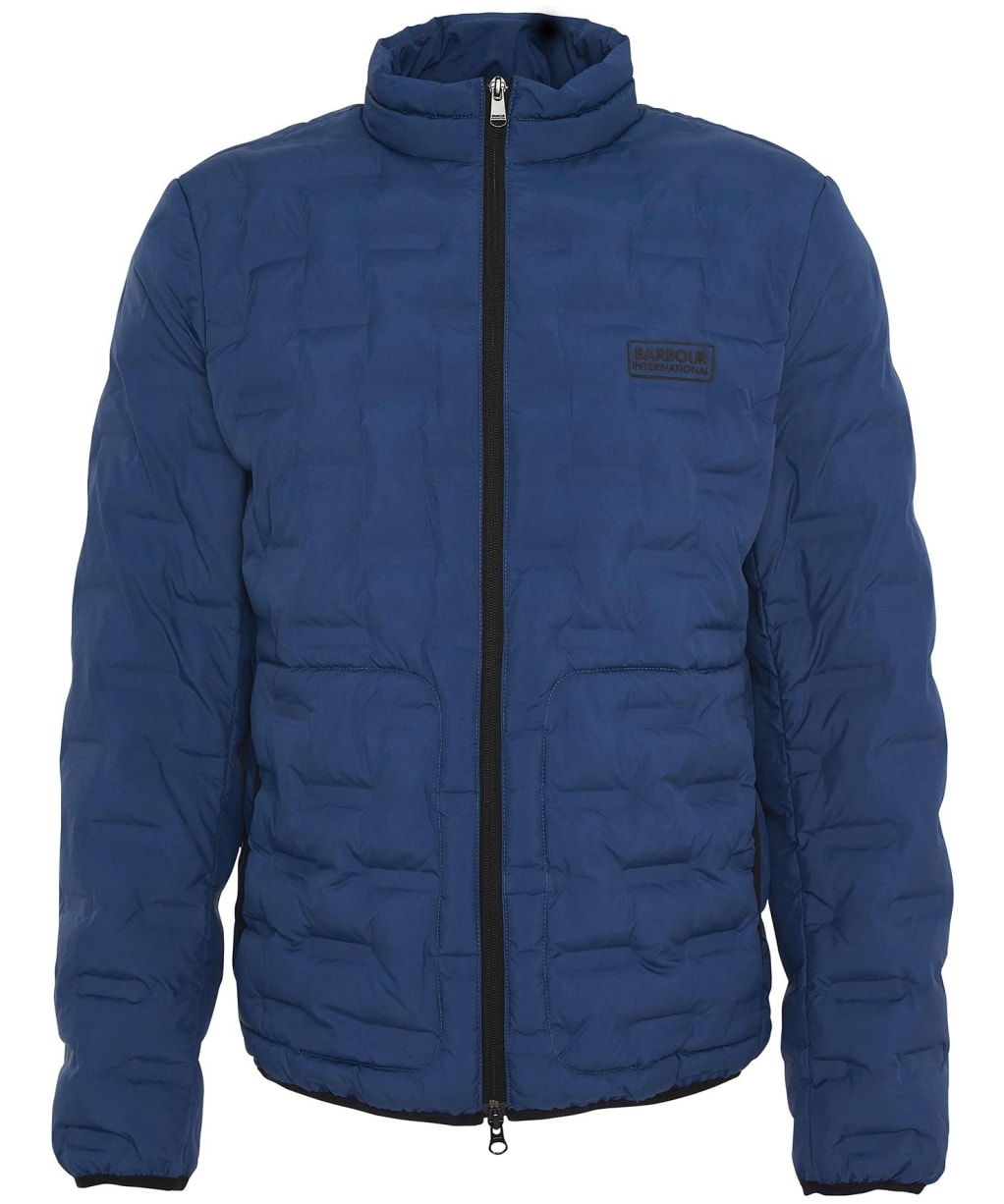 Men's Barbour International Edge Quilted Jacket - Washed Cobalt