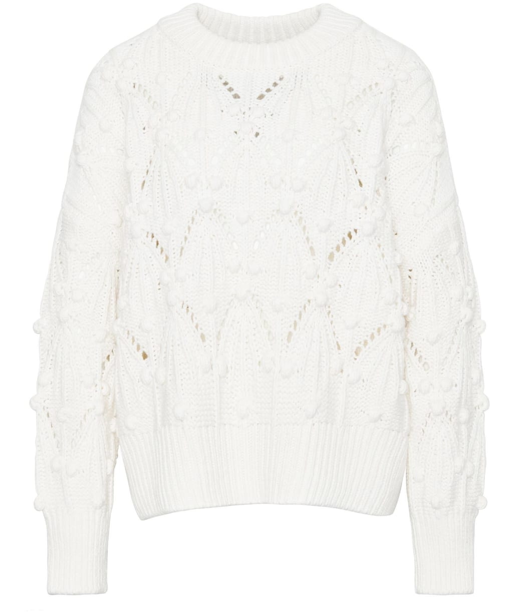 Women's Barbour Glamis Chunky Knitted Jumper - White