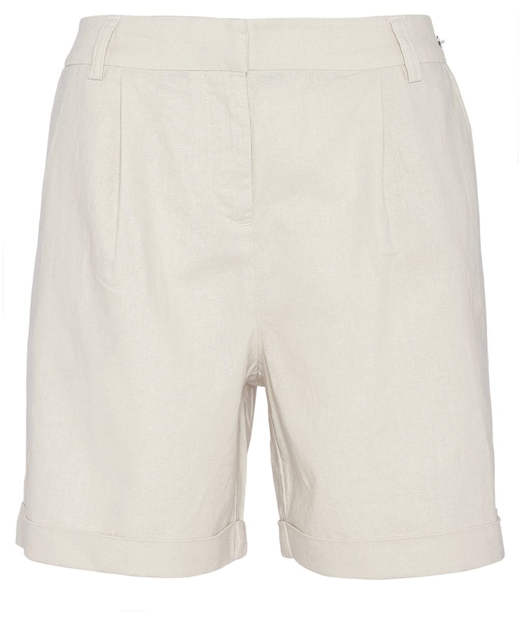 Women's Barbour Darla Linen Cotton Blend Shorts - French Oak