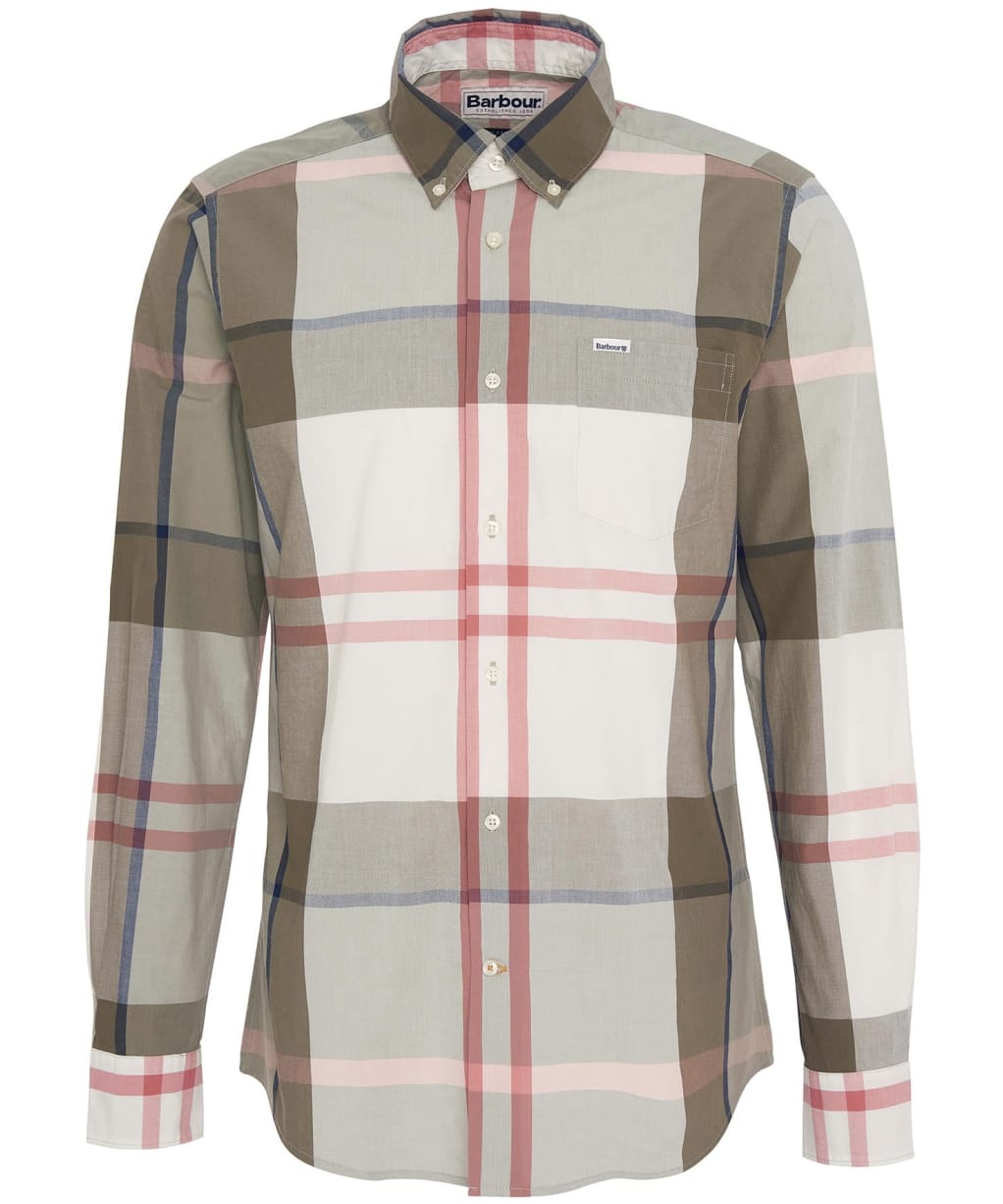 Men's Barbour Harris Tailored Shirt - Glenmore Olive Tartan