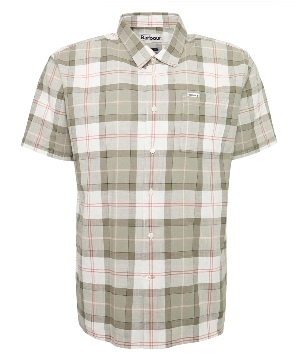 Men's Barbour Gordon Summerfit Shirt - Glenmore Olive