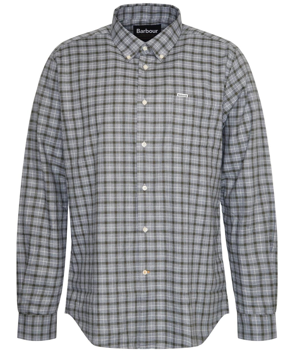 Men's Barbour Howard Long Sleeve Shirt - Grey Marl